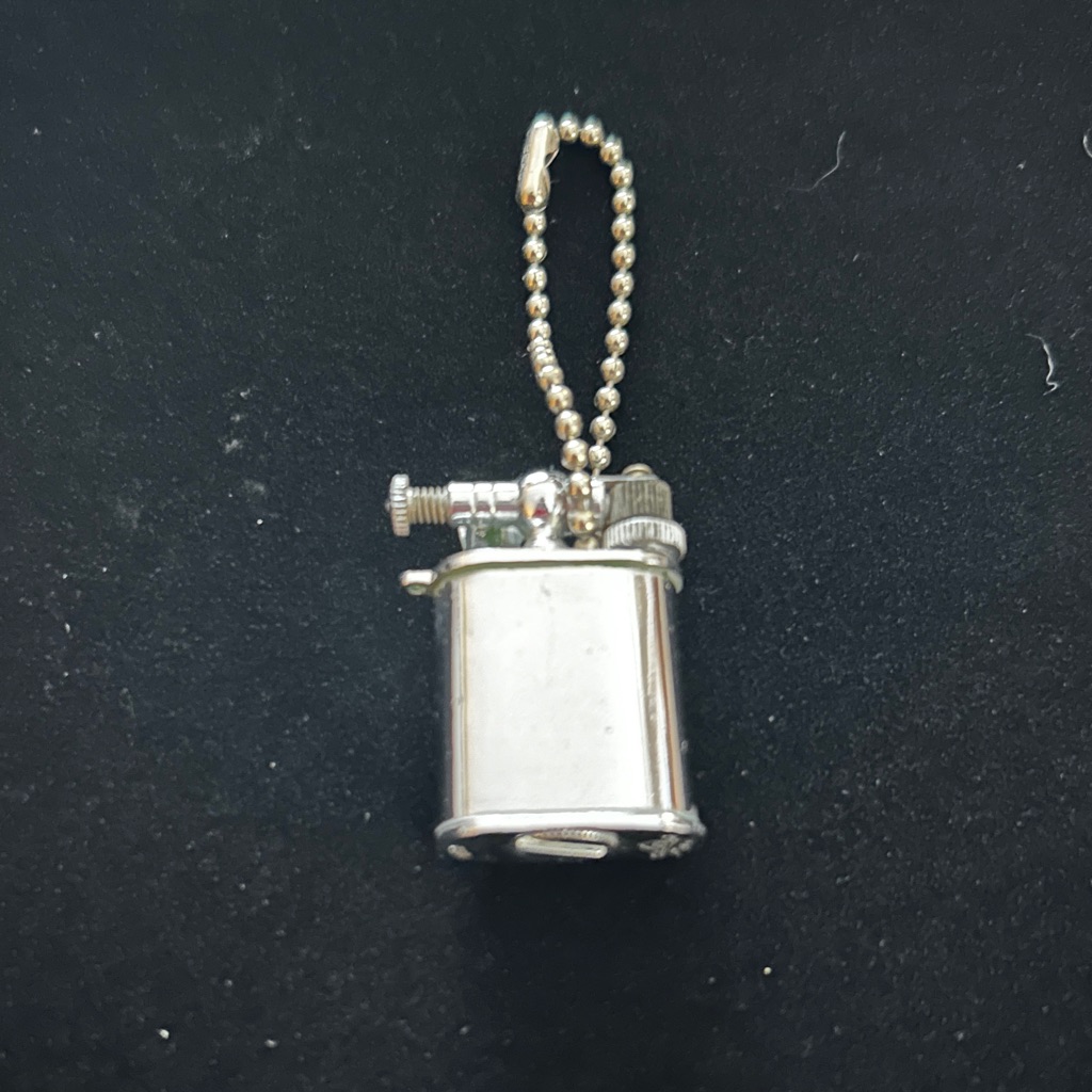 Vintage Mini Apollo Gas Lighter Made In Japan Necklace Keychain